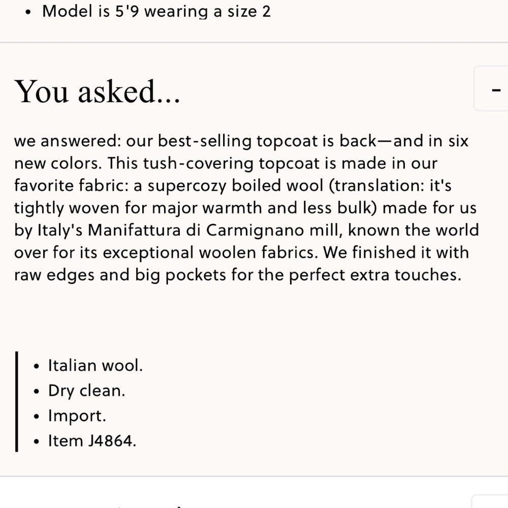 Daphne Topcoat in Italian Boiled Wool - Picture 7 of 7
